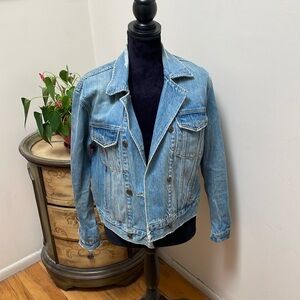 Free People denim jacket size small
